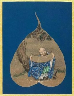 菩提葉畫-十八羅漢