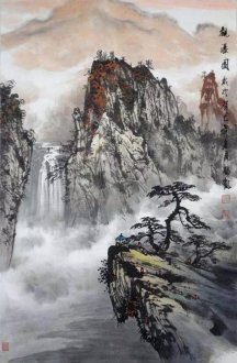彩墨山水畫作（二）